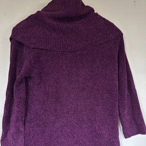Cable & Gauge pullover sweater purple NWT